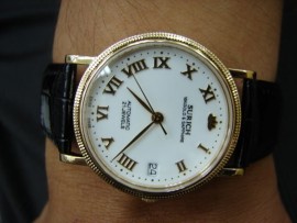 台中 流當品拍賣 原裝 SURICH 蘇黎世 18K金 自動 男錶 喜歡價可議