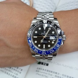 台中流當品拍賣 流當手錶 原裝 全新 ROLEX 勞力士 126710 BLNR GMT 藍黑圈 蝙蝠俠 自動 男錶 特價出清