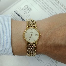 台中流當品拍賣 原裝 LONGINES 浪琴 嘉嵐系列 超薄石英 女錶 9成新 特價出清